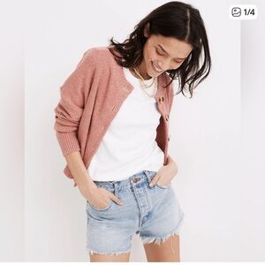 Madewell Relaxed Light Blue Denim Cutoff Jean Shorts